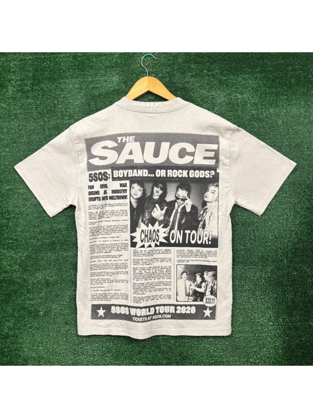 5 Seconds of Summer Everyones A Star The Sauce Tour T-Shirt Size Small